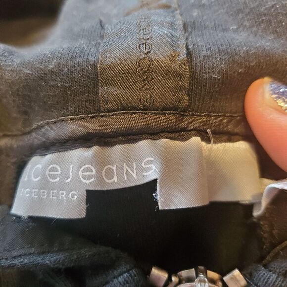 Iceberg Icejeans black long Lightweight jacket sma - Picture 2 of 9